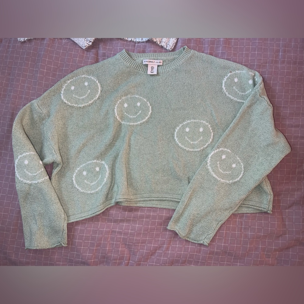 Sincerely Jules Mint Smiley Pajama Set -final price - Picture 4 of 5